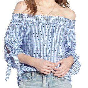 Like New Scotch & Soda Off-Shoulder w Tie Sleeve M